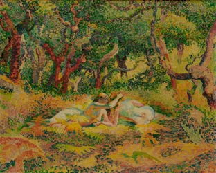 Two Naked Women under a Cork Tree