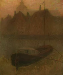 Boat on the Canal (Morning)