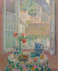 Table Overlooking the Courtyard