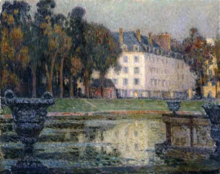 The Neptune Fountain in Twilight