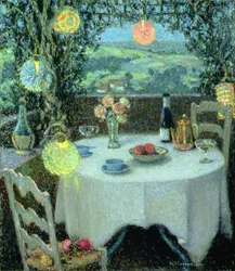 The Table Beneath Lanterns