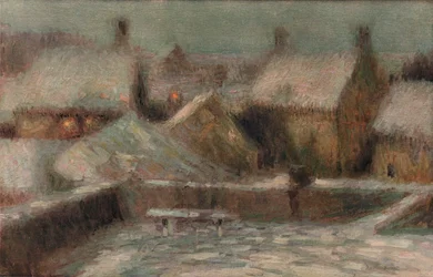Snow Scene Evening