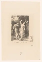Bacchantes Dancing and Making Music