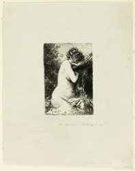 Crying Woman: Study of a Seated Woman in Right Profile