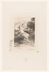 Lydé Watches Over Her Sleeping Lover (series title: Poems of André Chénier)