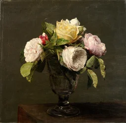 Roses in a Wine Glass