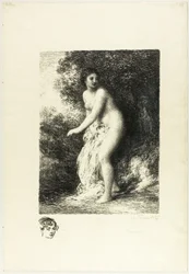 Standing Bather (second plate)