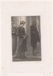 Walther von Stolzing Notices Eva Pogner in the Church