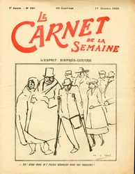 Cover of Le Carnet de la semaine, Satirical in Colors