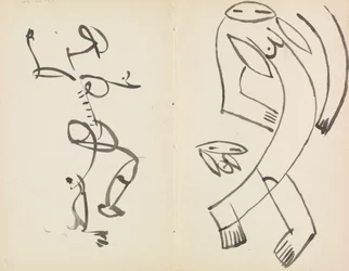 Studies of Two Dancing Figures