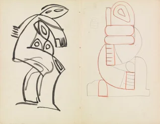 Study of a Female Figure, Abstract Figure Study