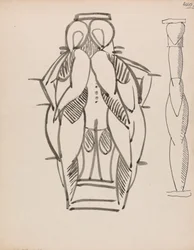 Two Studies for a Sculptural Column