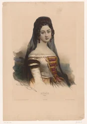 Woman in Spanish Costume (Xérès, Spain) (Women in Traditional Costume Series)