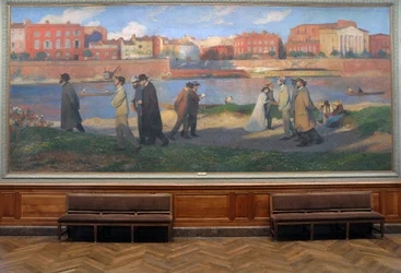 Banks of the Garonne, the dreamers, Toulouse, c.1906