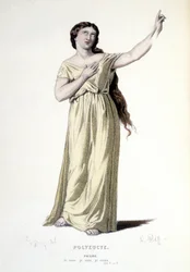 Costume design for Pauline in 