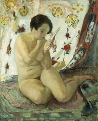Nude Sat with a Mirror, 1925-1930