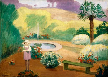 Young Girl near the Fountain