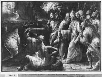 Life of Christ, the Arrest of Christ, preparatory study of tapestry cartoon for the Church Saint-Merri in Paris, c.1585-90