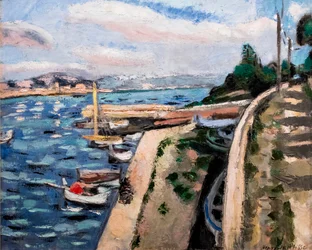 Boats in a Harbor, ca. 1926