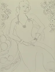 Drawing of a Seated Woman
