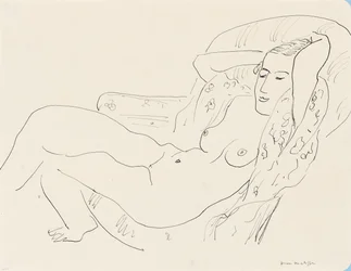 Female Nude, Arms Raised