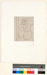 Seated Woman, Her Head Resting on Her Right Hand