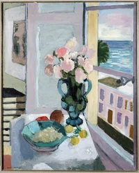 Flowers in front of a Window