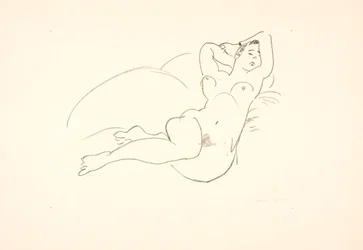 Reclining Female Nude Model