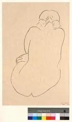 Seated Nude, Seen from Behind