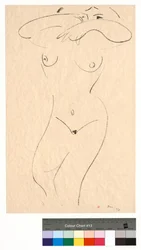 Nude Lying Down, Arms Concealing Eyes
