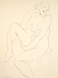 Nude Seated on a Stool