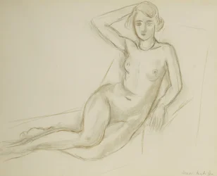 Nude Sitting on a Reclining Chair