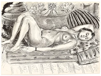 Reclining Nude on a Brasero, c.1926-1927