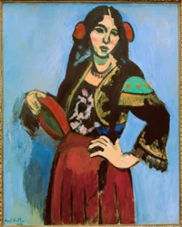 Spanish Woman with Tambourine