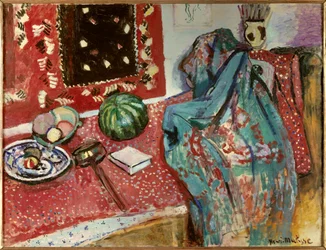 Still Life with Red Carpet