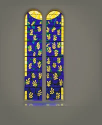 Tree of Life Stained Glass, Chapel of the Rosary, Vence