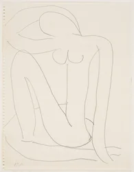 Woman Seated with Arm on Head