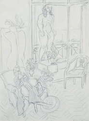 Woman in an Interior; Hotel Regina, Cimiez, Nice