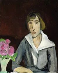 Woman with Roses