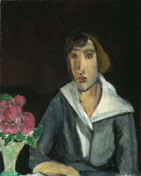 Woman with Roses