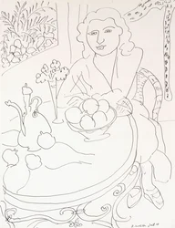 Young Woman at the Table