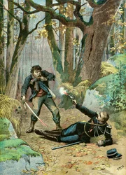 A Gendarme Wounded by a Poacher