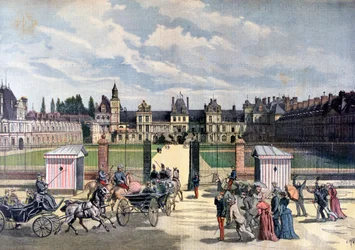 Arrival of the President of the Republic, Château de Fontainebleau, 1892