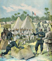 Distribution of Alcohol to Colonial Troops in Dahomey