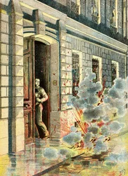 Explosion of a Bomb Planted by an Anarchist