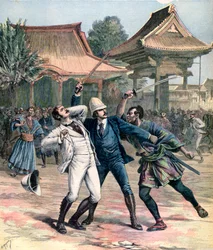 Failed assassination of Tsarevich Nicholas of Russia, Otsu, Japan, 1891