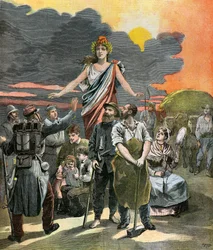 French Republic allegorical engraving