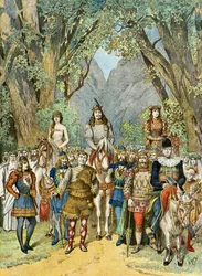 The Troupe of the Theatre des Varietes in Paris, 1895