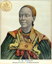 Portrait of the Ethiopian Empress Taytu Betul