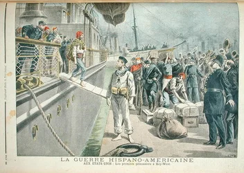 The First Prisoners at Key West during the Spanish American War, from Le Petit Journal, 8th May 1898